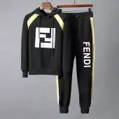 casual wear fendi tracksuit jogging zipper winter clothes fd20196605 black